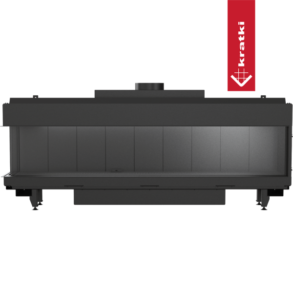 Kominek gazowy KRATKI LEO 200 lewy propan ∅ 130/200 12,5 kW