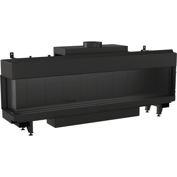 Kominek gazowy KRATKI LEO 200 lewy propan ∅ 130/200 12,5 kW