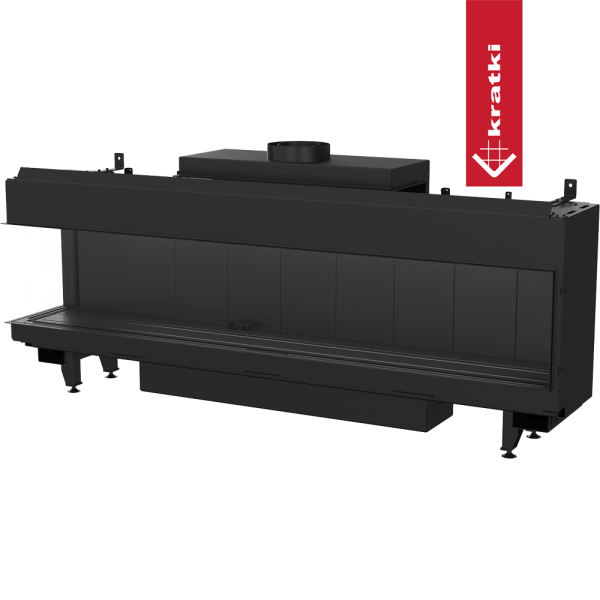 Kominek gazowy KRATKI LEO 200 lewy propan ∅ 130/200 12,5 kW
