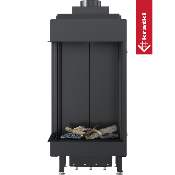 Kominek gazowy KRATKI LEO 45 / 68 lewy gaz ziemny (NG) ∅ 100/150 5,8 kW