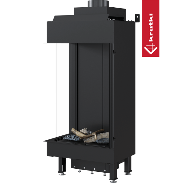 Kominek gazowy KRATKI LEO 45 / 68 lewy propan butan ∅ 100/150 4,1 kW