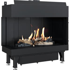 Kominek gazowy KRATKI LEO 70 lewy gaz ziemny (NG) ∅ 100/150 7,3 kW