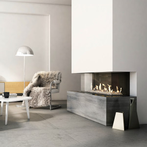 Kominek gazowy KRATKI LEO 100 lewy prawy gaz ziemny (NG) ∅ 100/150 8,3 kW