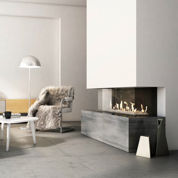Kominek gazowy KRATKI LEO 100 lewy prawy gaz ziemny (NG) ∅ 100/150 8,3 kW