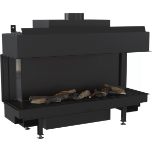 Kominek gazowy KRATKI LEO 100 lewy prawy propan butan ∅ 100/150 9,5 kW