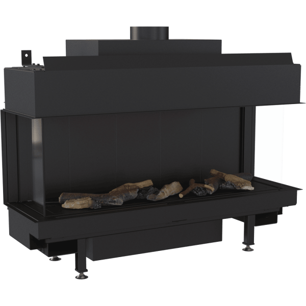 Kominek gazowy KRATKI LEO 100 lewy prawy propan butan ∅ 100/150 9,5 kW