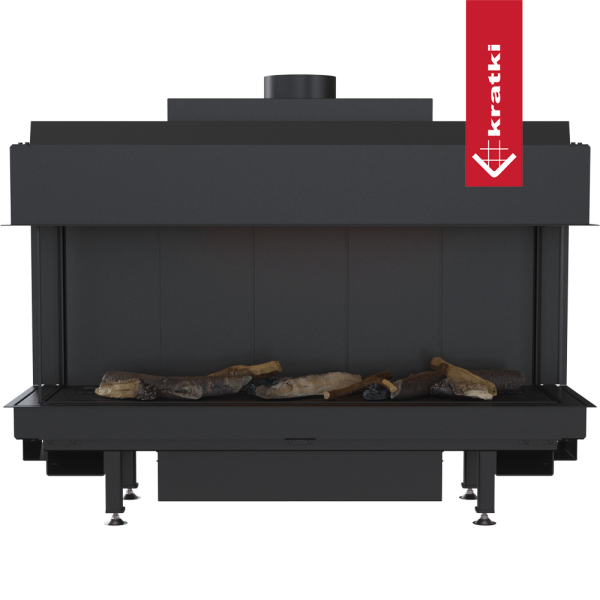 Kominek gazowy KRATKI LEO 100 lewy prawy propan butan ∅ 100/150 9,5 kW