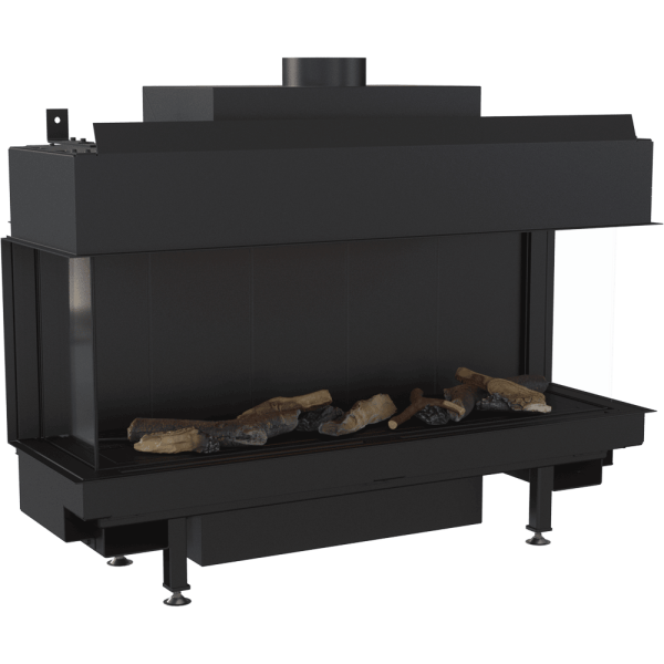 Kominek gazowy KRATKI LEO 100 lewy prawy propan butan ∅ 100/150 9,5 kW