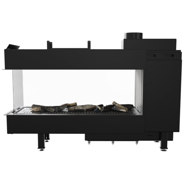 Kominek gazowy KRATKI LEO 100 tunel propan butan ∅ 100/150 9,5 kW