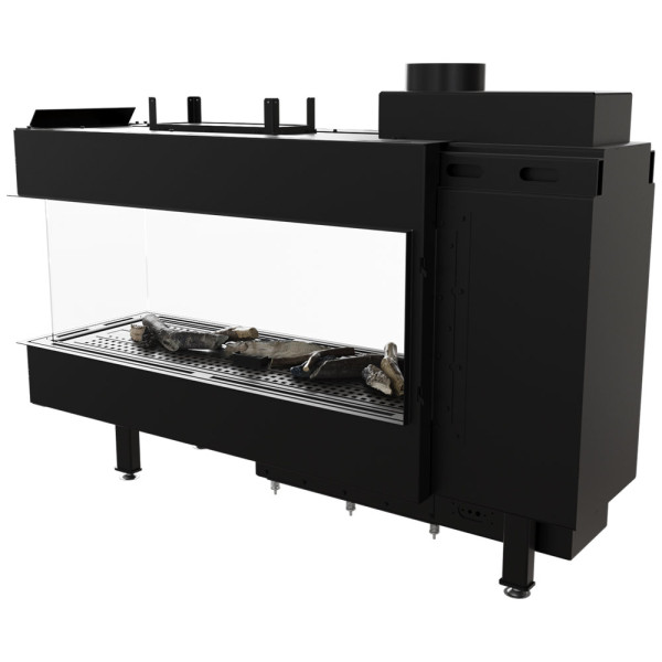 Kominek gazowy KRATKI LEO 100 tunel propan ∅ 100/150 8,2 kW