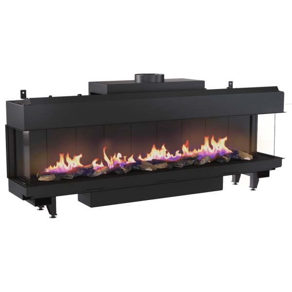 Kominek gazowy KRATKI LEO 200 lewy prawy gaz ziemny (NG) ∅ 130/200 15 kW
