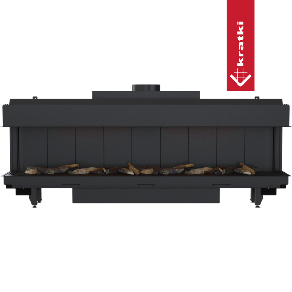 Kominek gazowy KRATKI LEO 200 lewy prawy gaz ziemny (NG) ∅ 130/200 15 kW