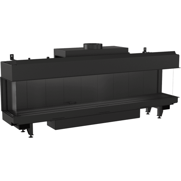 Kominek gazowy KRATKI LEO 200 lewy prawy propan ∅ 130/200 12,5 kW