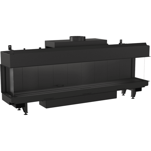 Kominek gazowy KRATKI LEO 200 lewy prawy propan ∅ 130/200 12,5 kW