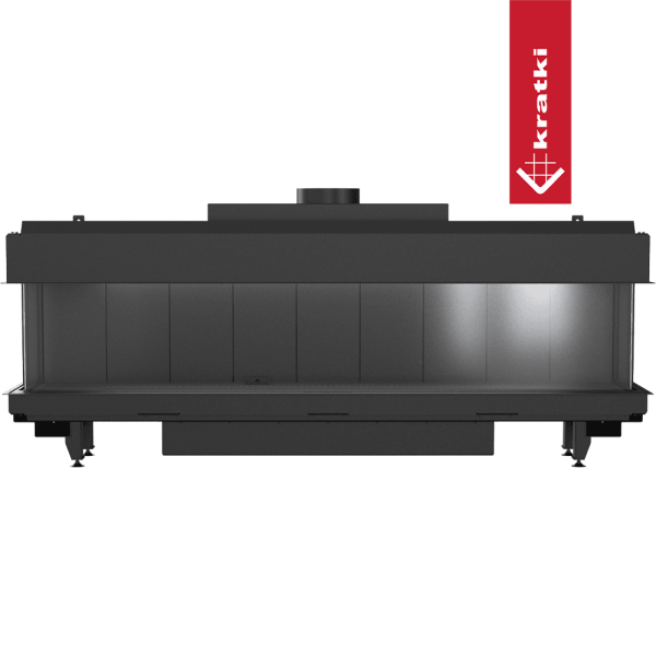 Kominek gazowy KRATKI LEO 200 lewy prawy propan ∅ 130/200 12,5 kW