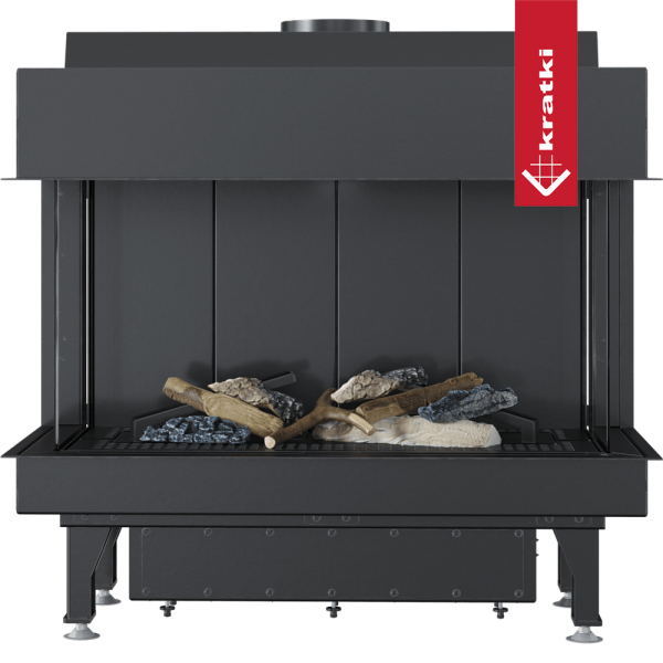 Kominek gazowy KRATKI LEO 70 lewy prawy gaz ziemny (NG) ∅ 100/150 7,3 kW