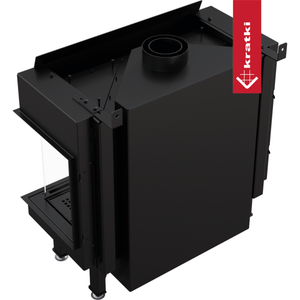 Kominek gazowy KRATKI LEO 70 lewy prawy gaz ziemny (NG) ∅ 100/150 6,8 kW