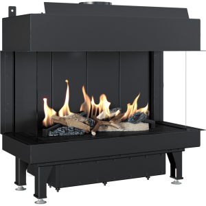 Kominek gazowy KRATKI LEO 70 lewy prawy propan butan ∅ 100/150 6,1 kW