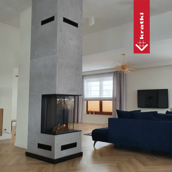 Kominek gazowy KRATKI LEO 76 / 62 lewy prawy gaz ziemny (NG) ∅ 100/150 8,6 kW