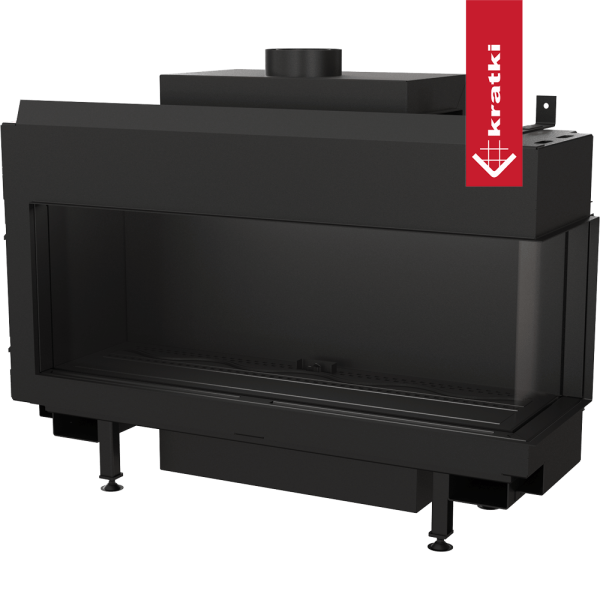 Kominek gazowy KRATKI LEO 100 prawy propan butan ∅ 100/150 9,5 kW