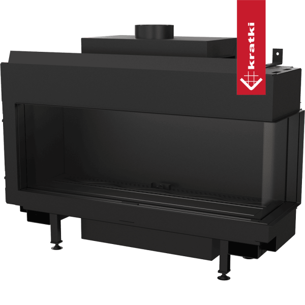 Kominek gazowy KRATKI LEO 100 prawy propan butan ∅ 100/150 9,5 kW