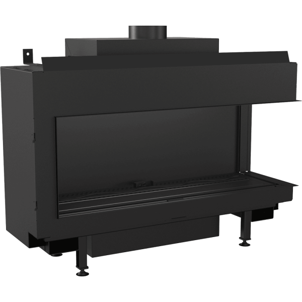 Kominek gazowy KRATKI LEO 100 prawy propan ∅ 100/150 8,2 kW