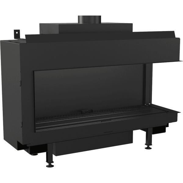 Kominek gazowy KRATKI LEO 100 prawy propan ∅ 100/150 8,2 kW
