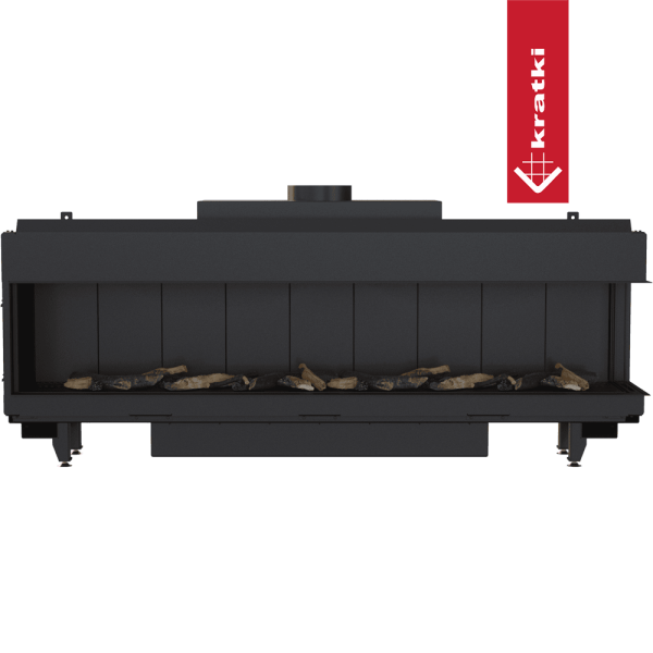 Kominek gazowy KRATKI LEO 200 prawy gaz ziemny (NG) ∅ 130/200 15 kW