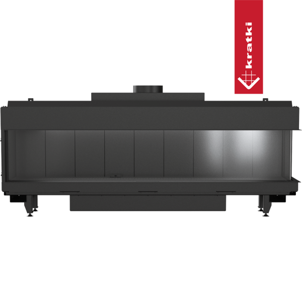 Kominek gazowy KRATKI LEO 200 prawy propan butan ∅ 130/200 14 kW