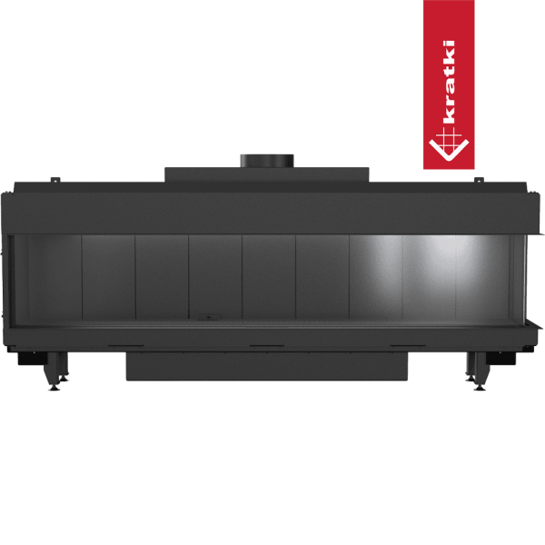 Kominek gazowy KRATKI LEO 200 prawy propan butan ∅ 130/200 14 kW