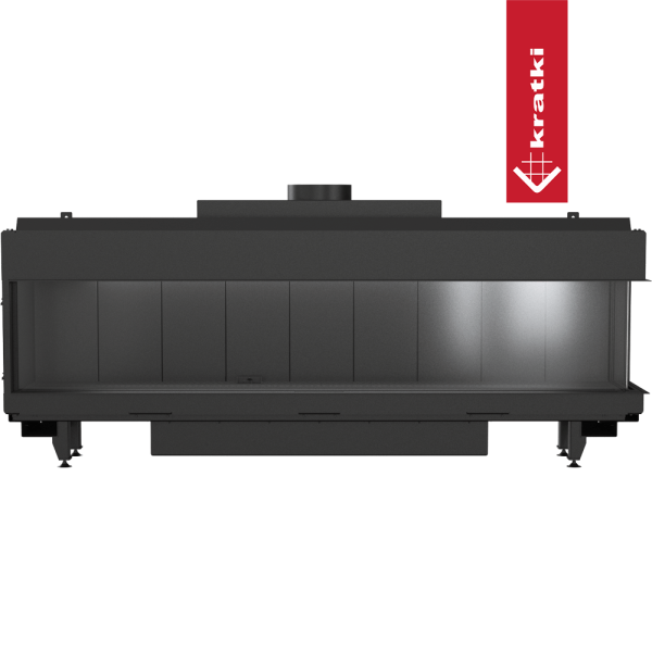 Kominek gazowy KRATKI LEO 200 prawy propan butan ∅ 130/200 14 kW