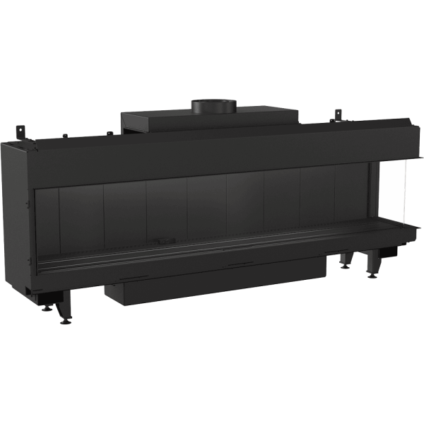Kominek gazowy KRATKI LEO 200 prawy propan ∅ 130/200 12,5 kW