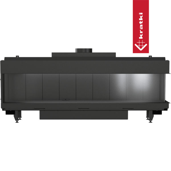 Kominek gazowy KRATKI LEO 200 prawy propan ∅ 130/200 12,5 kW