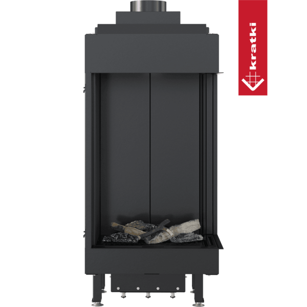 Kominek gazowy KRATKI LEO 45 / 68 prawy gaz ziemny (NG) ∅ 100/150 5,5 kW