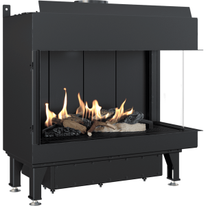 Kominek gazowy KRATKI LEO 70 prawy gaz ziemny (NG) ∅ 100/150 7,3 kW