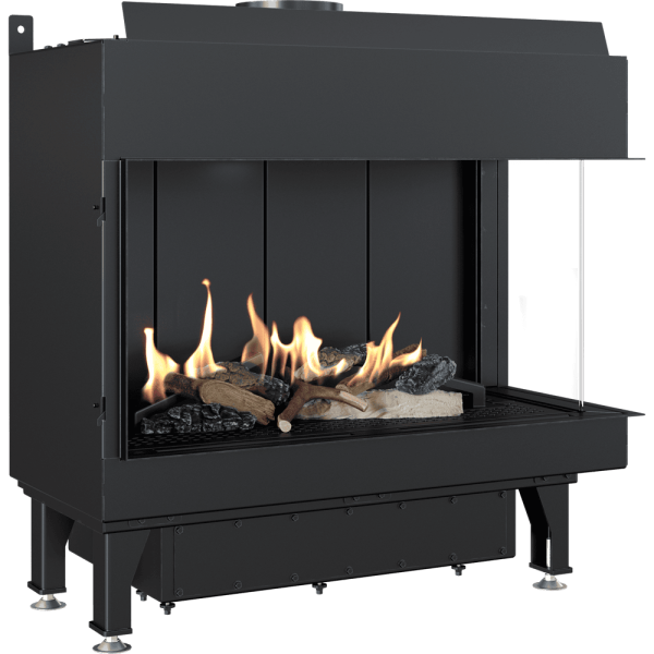 Kominek gazowy KRATKI LEO 70 prawy gaz ziemny (NG) ∅ 100/150 7,3 kW