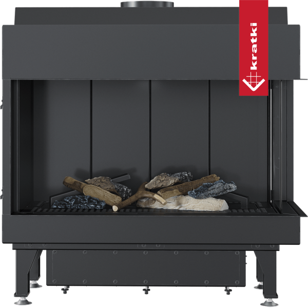 Kominek gazowy KRATKI LEO 70 prawy gaz ziemny (NG) ∅ 100/150 7,3 kW