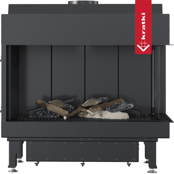 Kominek gazowy KRATKI LEO 70 prawy propan butan ∅ 100/150 6,1 kW