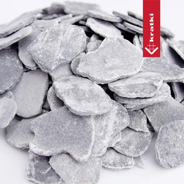 elementy ceramiczne szare Grey flakes kpl 05 kg