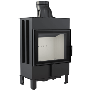 Kominek powietrzny stalowy KRATKI LUCY 12 kW Ø 200 double glass
