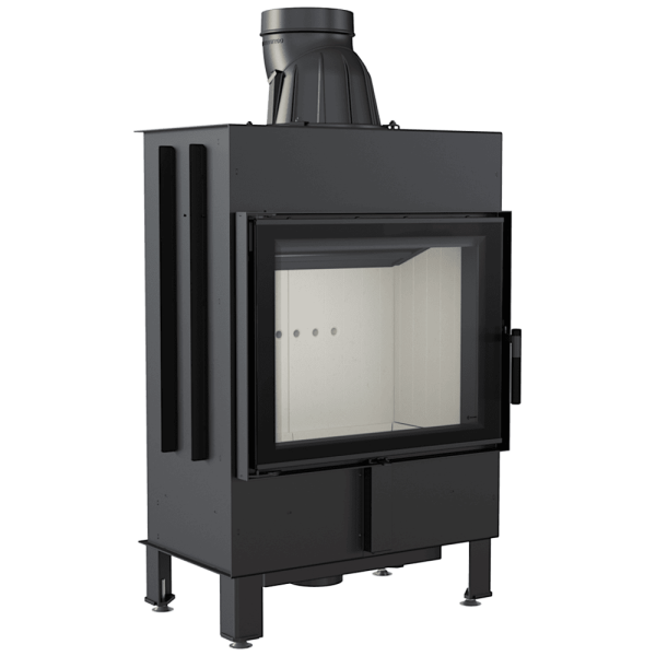 Kominek powietrzny stalowy KRATKI LUCY 12 kW Ø 200 double glass