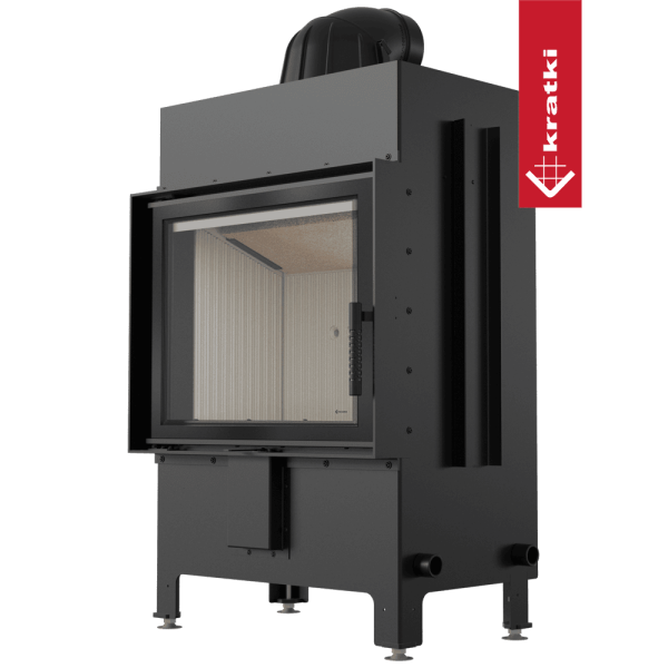 Kominek powietrzny stalowy KRATKI LUCY 12 kW Ø 200
