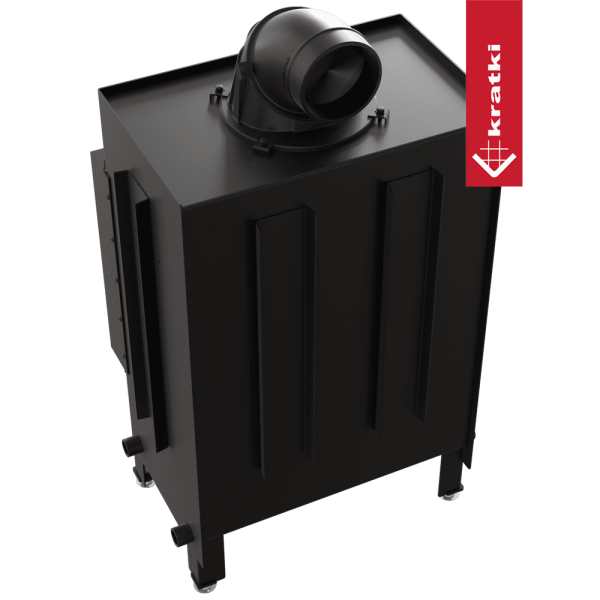 Kominek powietrzny stalowy KRATKI LUCY 12 kW Ø 200