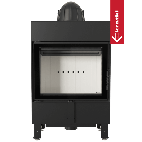 Kominek powietrzny stalowy KRATKI LUCY SLIM 8 kW Ø 160