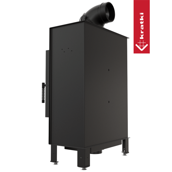 Kominek powietrzny stalowy KRATKI LUCY SLIM 8 kW Ø 160