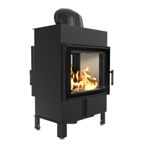 Kominek powietrzny stalowy KRATKI LUCY TUNEL 12 kW Ø 200