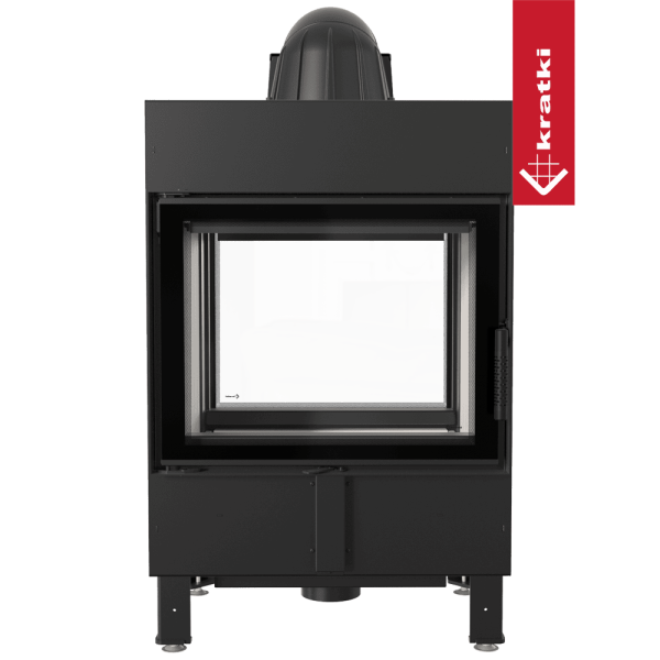 Kominek powietrzny stalowy KRATKI LUCY TUNEL 12 kW Ø 200