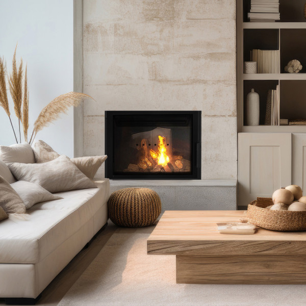 Kominek powietrzny stalowy KRATKI LUCY 12 kW Ø 200