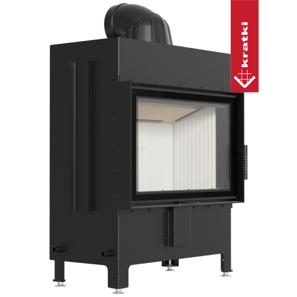 Kominek powietrzny stalowy KRATKI LUCY 14 kW Ø 200