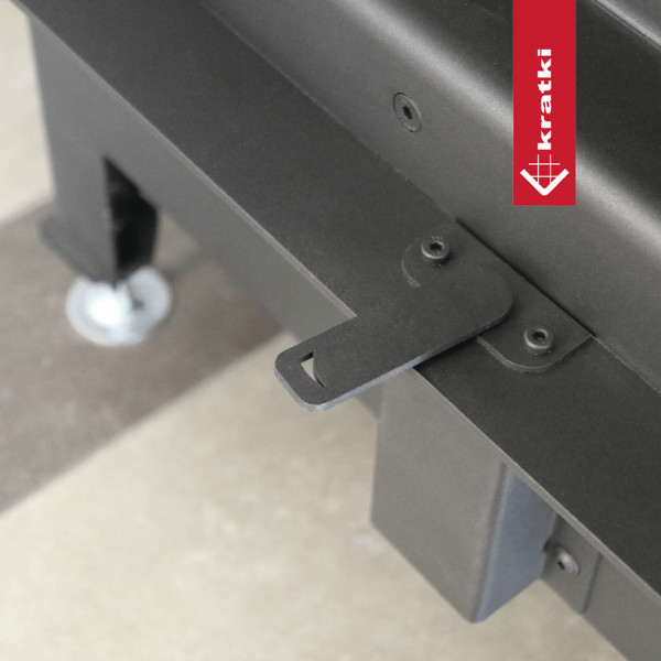 Kominek powietrzny KRATKI LUCY SLIM 10 kW Ø 160 double glass czarne wyłożenie